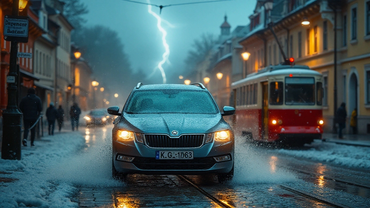 Jak velké kroupy poškodí auto: velikosti, škody, pojištění a ochrana