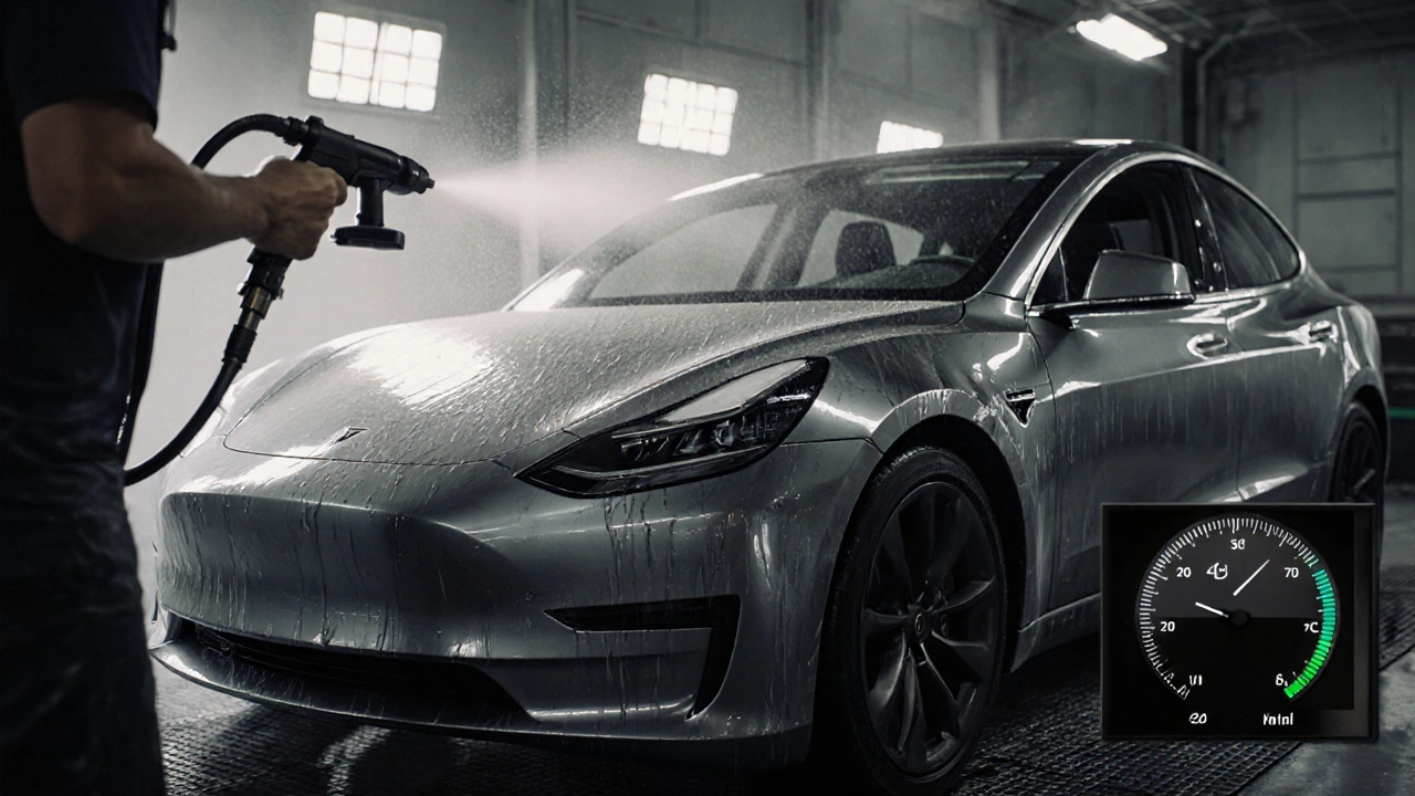 Jak dlouho schne lak na autě? Průvodce pro majitele Tesla