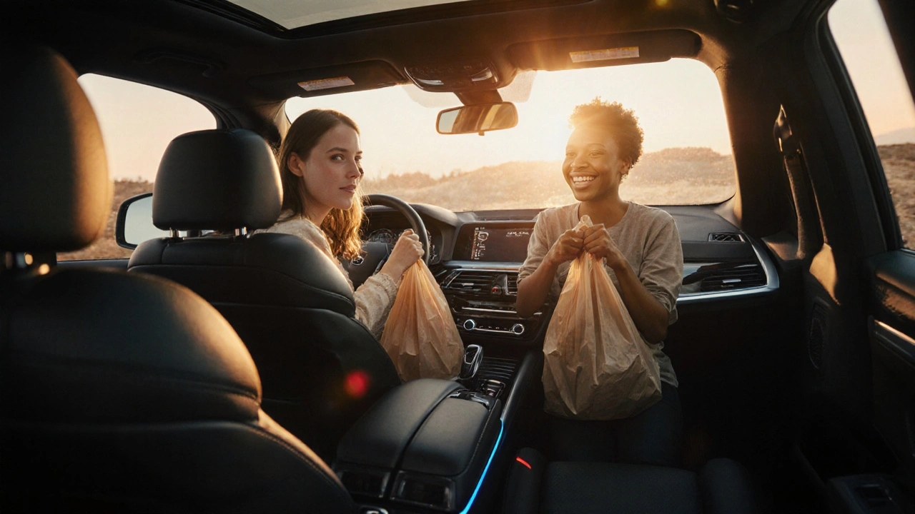 BMW X5 s elektrozvedanými zadními sedadly a USB-C nabíjením