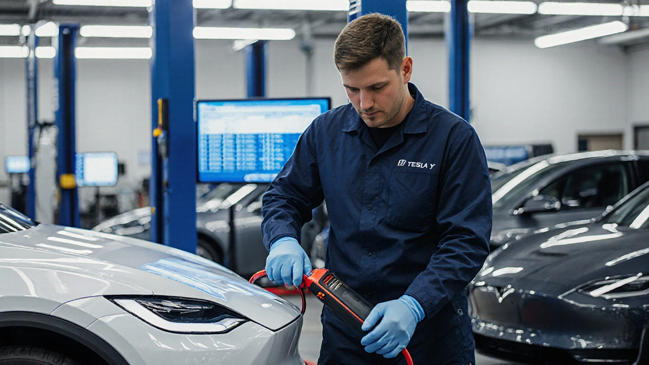 Kolik si vydělá automechanik v Německu? Platy za práci s Tesla a jinými elektromobily