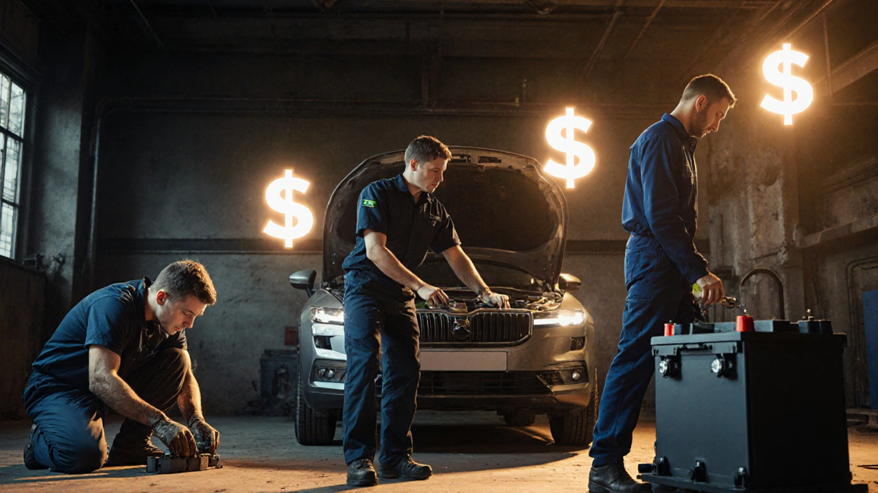 Průběh kariéry automechanika: od začátečníka po certifikovaného specialistu na elektromobily.