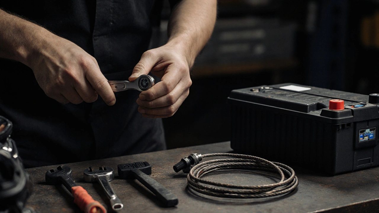 Ruční odpojení kladného pólu baterie v BMW