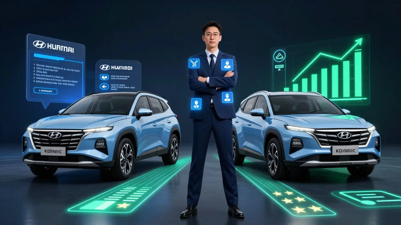 Prodejce jako víceúčelový poradce s technickými a finančními symboly.