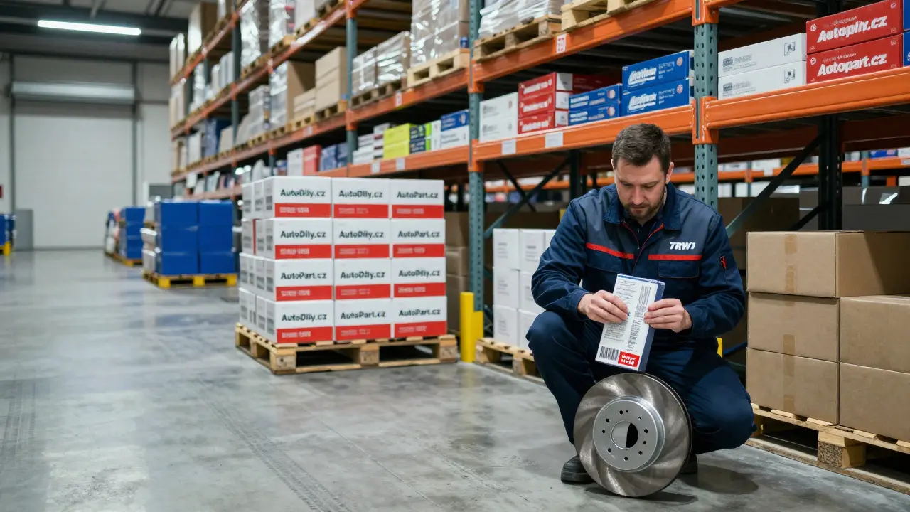 Sklad náhradních dílů pro BMW v Ostravě s balíky od známých výrobců a českými e-shopy.