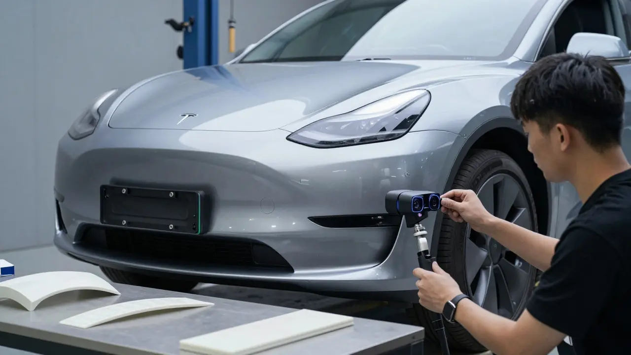 Kolik stojí oprava karoserie u Tesly? Reálné ceny a co očekávat