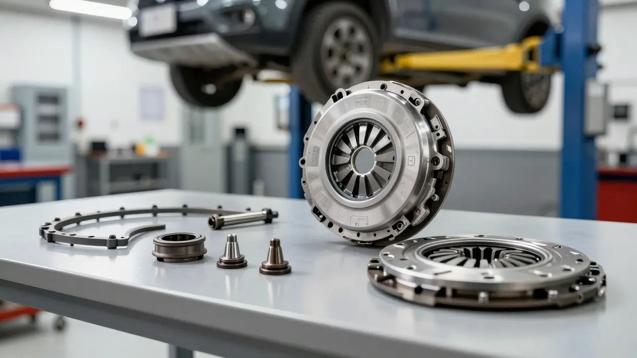 Nový spojkový set včetně ložiska a lamely na dílně